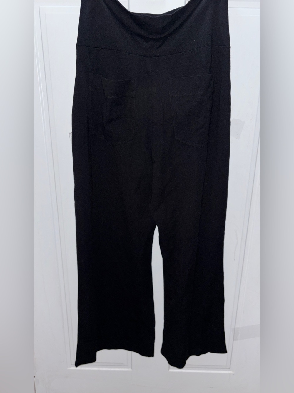 CAbi Black Boot Cut Flare Pants with Side Snap Details 2 Bottom snaps unsnap - Picture 2 of 6